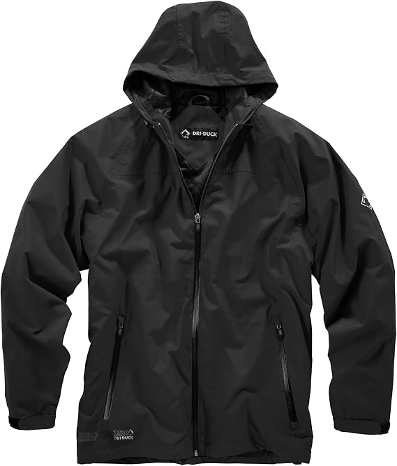 DRI Duck Men's Soft Shell Jacket - Black - 4XL