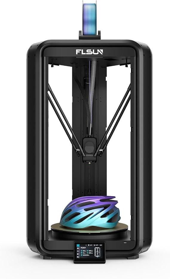 FLSUN T1 Max Delta 3D Printer, 1000mm/s High-Speed Printing High Precision, Ultra-Quiet Office-Friendly Design, Steel Nozzle & Auto-Leveling, Large Print Size 11.8" x11.8" x9.8"