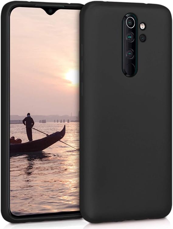 Microsonic Matte Silicone Xiaomi Redmi Note 8 Pro için Kılıf Siyah [Redmi Note 8 Pro ile Uyumlu Kılıf - Siyah]