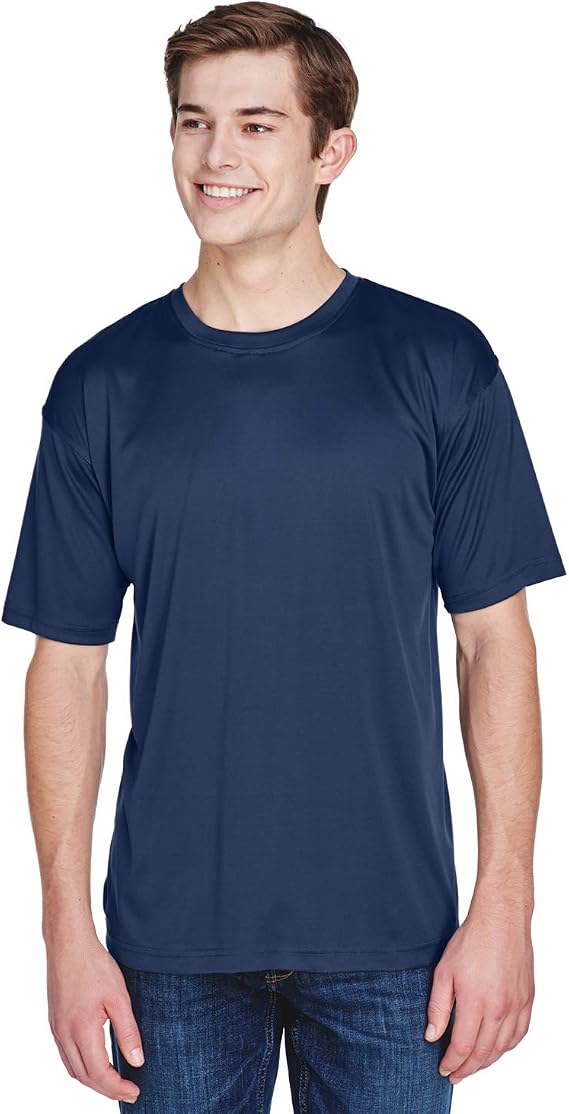 UltraClub Men's Cool & Dry Basic Performance T-Shirt 2XL NAVY