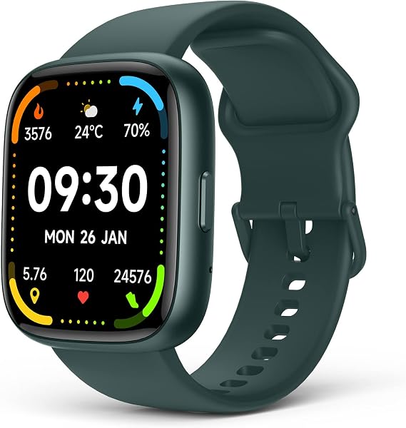 SOUYIE Smart Watches with Women and Men for Android and iPhone, 100+ Fitness Tracker Smartwatch, IP68 Waterproof, Health Monitor for Heart Rate, Sleep & Stress