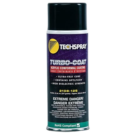 Techspray 2108-12s Conformal Coating, Aerosol, 12fl.oz