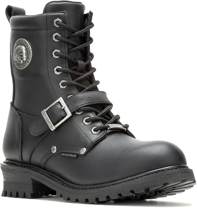 Harley-Davidson Men's Faded Glory Skull Waterproof Motorcycle Boots, D96299