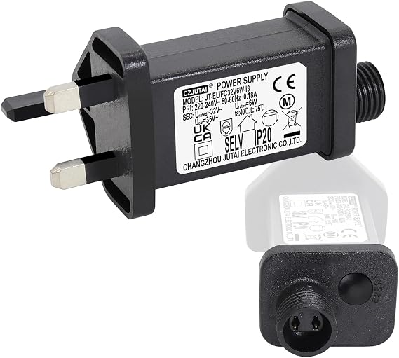 CubePlug 32V 6W String Lights Indoor-Outdoor Power Adapter for CZJUTAI JT-EL/FC32V6W /3.6W /1.35W-H1-IP20 Christmas Lighting, Multi Function Control Box [W660]
