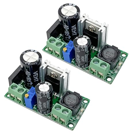2Pcs Mini AC/DC to DC Buck Step Down Converter 2A | AC 5-30V/DC 5V-48V 36V 24V Input, DC 3.3V-33V 12V Output, Adjustable Voltage Regulator, Power Supply Board, Converter Module