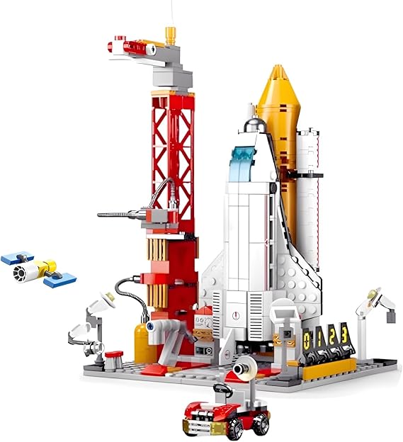Space Shuttle Rocket Launch Pad Building Blocks Set, 521PCS Technick Model