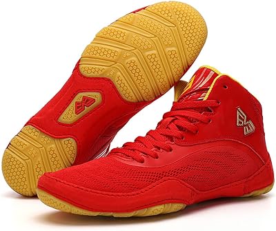 Mens Wrestling Shoes Casual Boxing Fighting Training Shoes Lightweight Bodybuilding Sports Trainers for Adults
