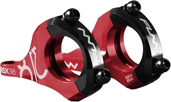 Funn RSX Direct Mount Stem for Dual Crown Fork, 31.8mm Clamp | CNC 6061 alloy, adjustable 45-50mm reach, for downhill, freeride and MTB, fits Surron, Talaria and similar E-bikes