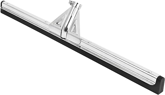 DSV Standard Heavy-Duty Floor Squeegee 30, Double Foam Rubber Blade Garage Squeegee, Taper Pole Connection - Handle Sold Separately for Tiles, Concrete and Asphalt