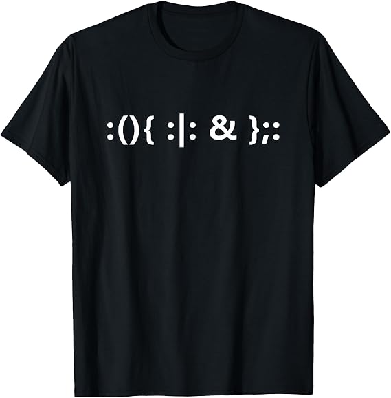 Linux Fork Bomb Command Programmer Linux T-Shirt
