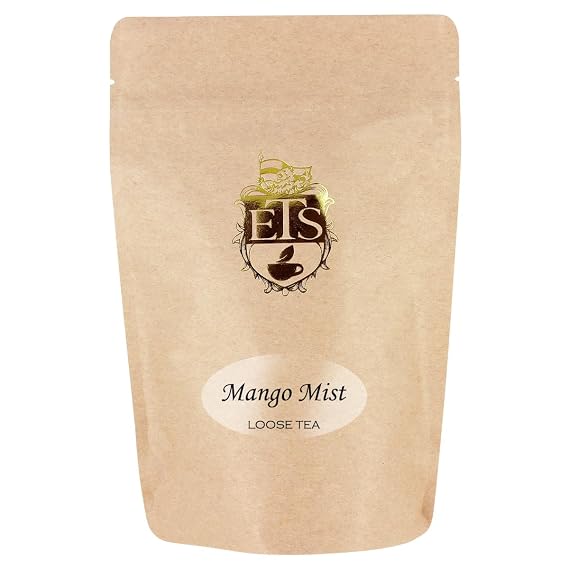 Mango Mist Black Tea, 16oz Loose Leaf, Fruity Tropical Ceylon Blend