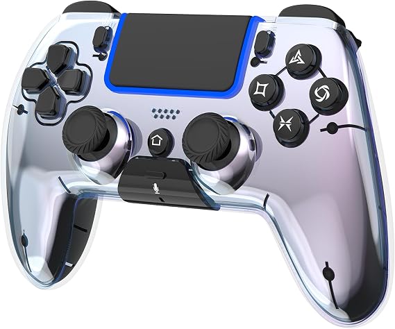 BETMI Wireless Controller for PS5, Pro/Slim/MAC/Steam Deck/PC, Hall Effect Joystick, Dual Vibration/Macro/Turbo, 3.5mm Jack, 6-Axis, Mute Key, Speaker