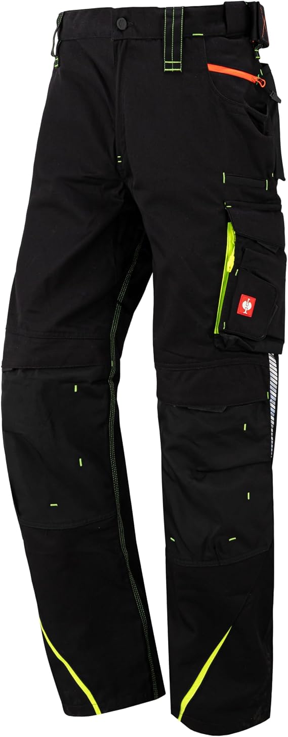 Engelbert Strauss E.s. Motion 2020 Men's Work Trousers, black/yellow, 34