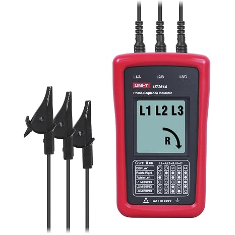 UNI-T AC 3-Phase Rotation Meter Sequence Tester 40-690V