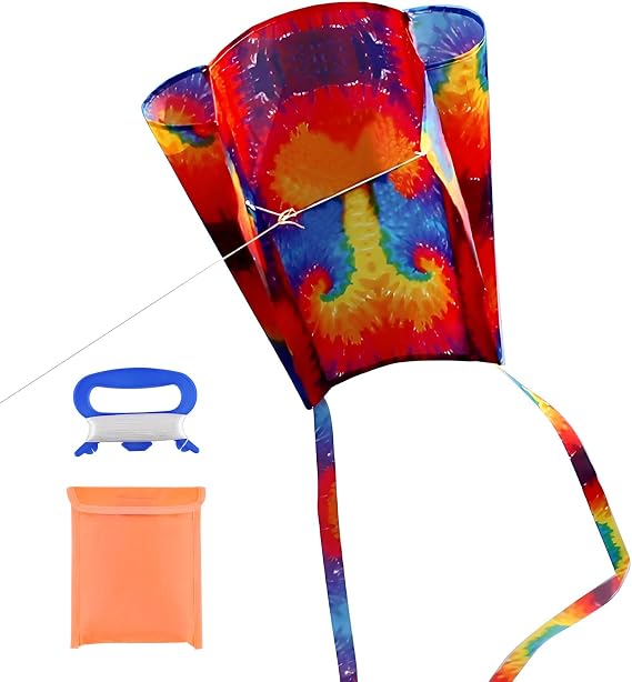Easy Flyer Kite with Long Tail and String Line