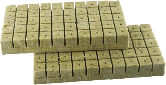 100 Pcs Rock Wool Cloning Cubes for Efficient Production Grow Starter Cubes rock cubes(100pcs)