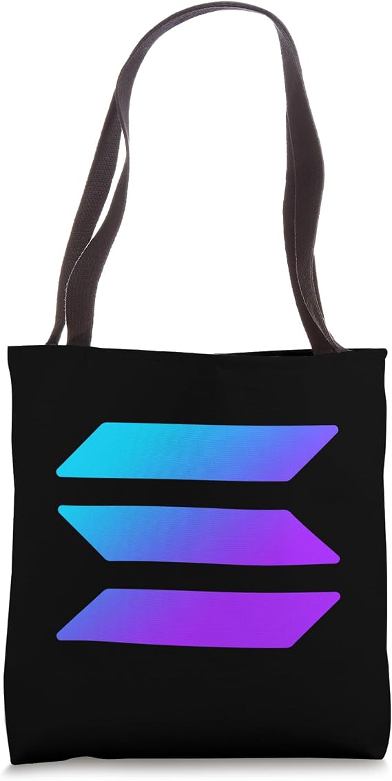 Solana SOL Coin Moon Solana Crypto Cryptocurrency Solana SOL Tote Bag