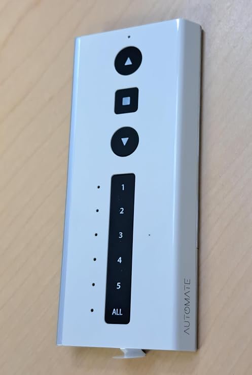 Automate Remote Control by Rollease. Digital Paradigm, Push 5, Push 15, Cut-in (Push 5, White)