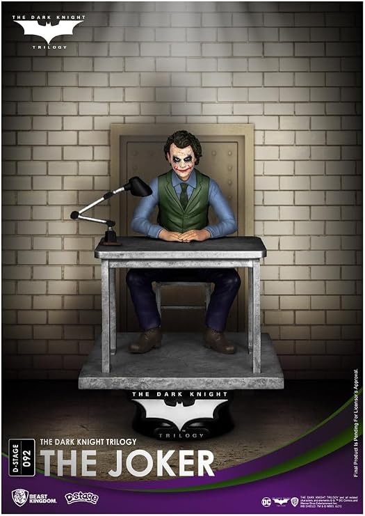 Beast Kingdom The Dark Knight Trilogy: The Joker DS-092 D-Stage 6 Inch Statue, Multicolor