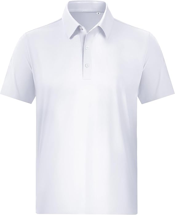 Lion Nardo Mens Polo Shirts Short Sleeve Stretch Golf Polo Shirts Dry Fit Polo T Shirts for Men Golf Shirts Tennis Polo
