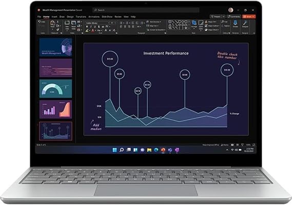 Microsoft Surface Laptop Go 2 12.4" Touchscreen, Intel Core i5-1135G7 2.4GHz, 16GB RAM, 256GB SSD, Windows 11 Home, Platinum