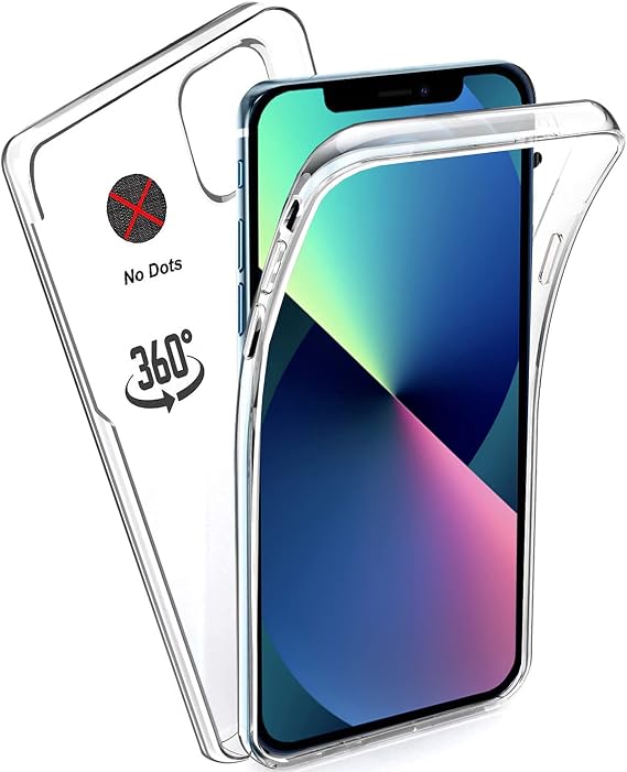KP TECHNOLOGY Front and Back Case For iPhone 13 - (360°) Full Complete Protection iPhone 13 Case (CLEAR)