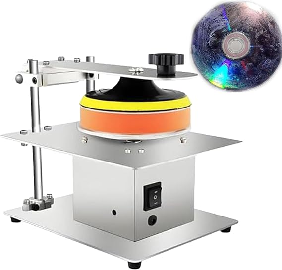 Semi-Automatic Disc Repair Machine for Restoring Scratches and Oxidation, High Repair Rate and Easy to Use for Data Recovery Efficiency