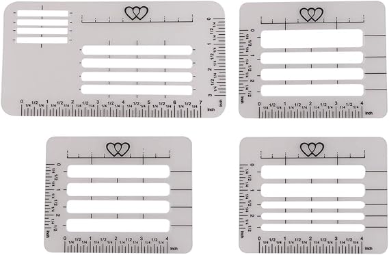 Envelope Addressing Guide Stencil Template Set, BENBO 4 Styles Lettering Envelope Addressing Stencil for Making Card
