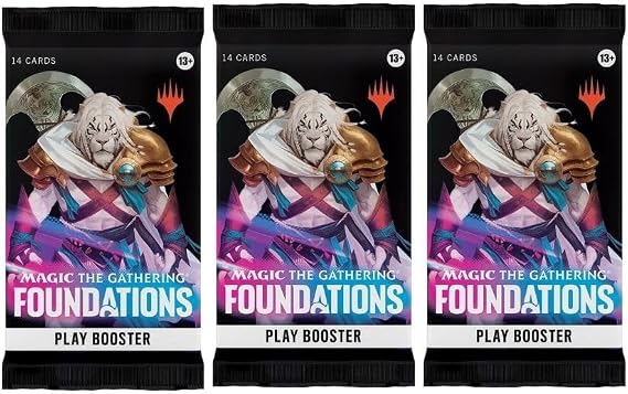3 Packs MTG Play Booster Pack Lot MTG Foundations