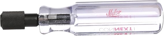 Malco CONNEXT1 Quick-Change Handle, 4-1/8-Inch Modular Driver Handle Works with Any 1/4-inch Shank Chuck Driver, Magnetic Fastening Handle for HVAC, Sheet Metal, and Service Work
