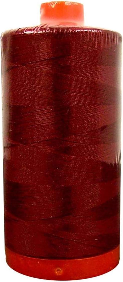 2-Pack - Aurifil 50WT - Burgundy (1103) Solid - Mako Cotton Thread - 1422 Yards Each ...