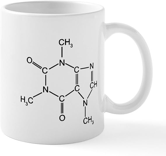 CafePress Caffeine Chemistry Mug 11 oz (325 ml) Ceramic Coffee Mug