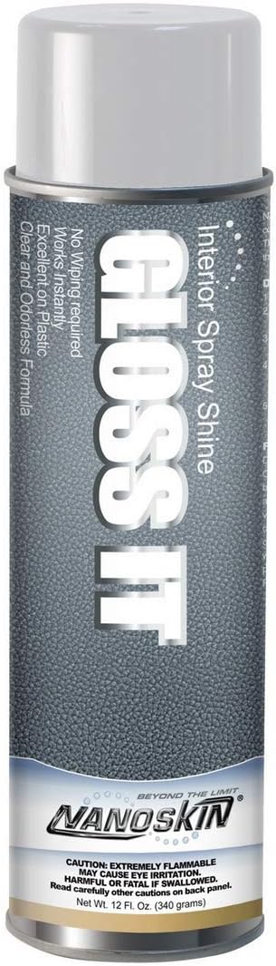 Nanoskin GLOSS IT Spray Detailer - Vinyl Plastic Shine, 12 Oz