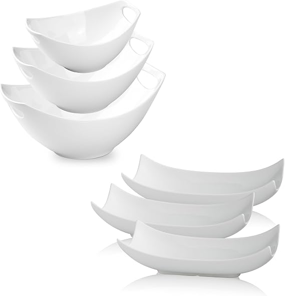 Gomakren Porcelain Serving Bowl Set Serving Platters Set