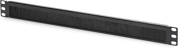 DIGITUS Cable Grommets with Brush Strip - 19 Inches 1 U - Black