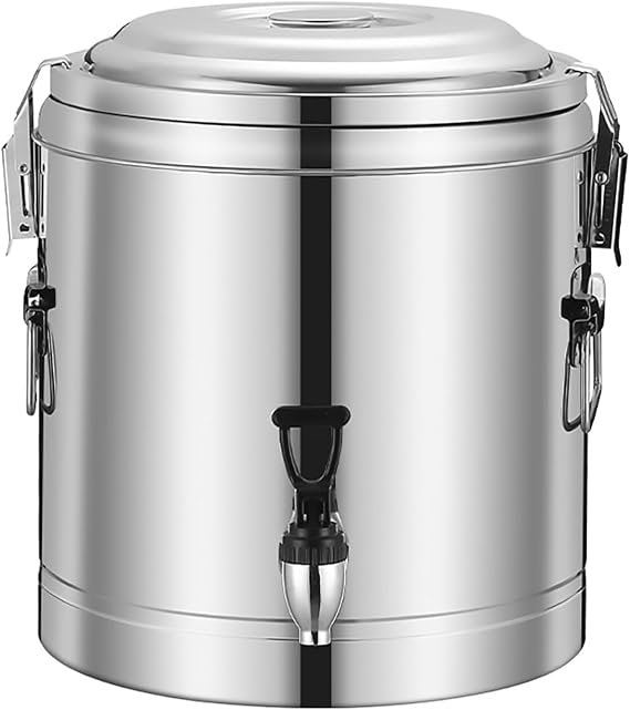 Stainless Steel Thermal Drink Dispenser - 304 Insulated Beverage Container With Tap For Hot & Cold Water, Ideal For Catering, Tea, Coffee, Soup(Size:70L)