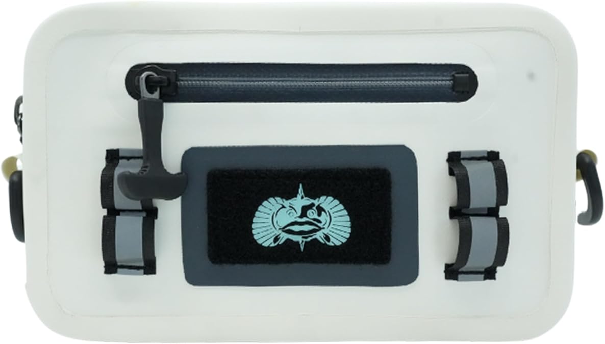 Toadfish Waterproof Sling Bag for Men and Women, Crossbody Dry Pack, White