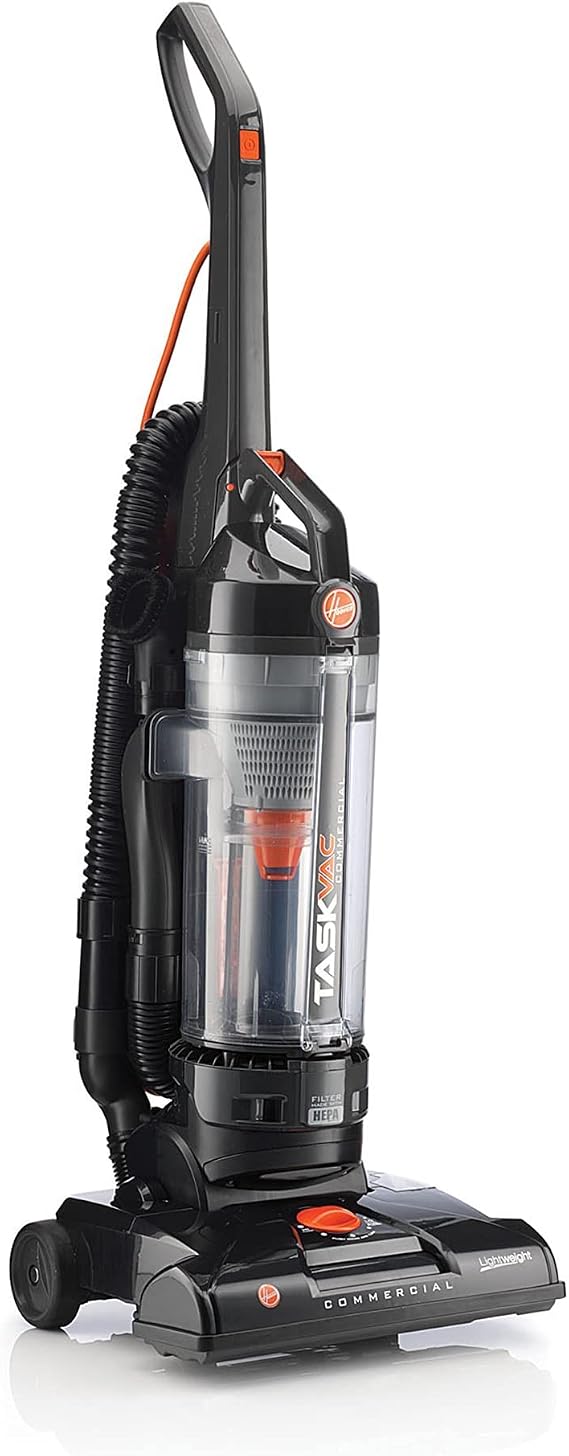 Hoover Commercial TaskVac Vacuum Cleaner, Bagless Upright Vac for Carpet
