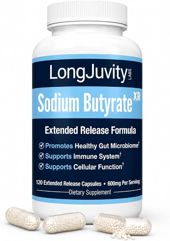 Sodium Butyrate 300mg - Microencapsulated - 120 Capsules