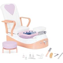 Our Generation – 18-Inch Doll Accessories– Salon Chair Playset – Spa Music & Water Sounds – Pretend Play 3+ Years– Yay, Spa Day!