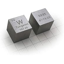 Titanium Cube Metal, Element Cube Set, 0.4 inch 10 mm, Density Cube, Periodic Table Metal Cube W,Matte