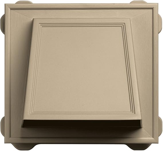Builders Edge 140056774013 6" Hooded Vent 013, Light Almond