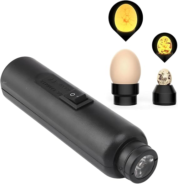 Topyond Egg Candler for Chicken Eggs - Stable USB ABS Cold Light LED Egg Tester for Goose, Chicken, Duck Eggs - Essential Egg Incubator Accessory - Reliable Egg Candling Light