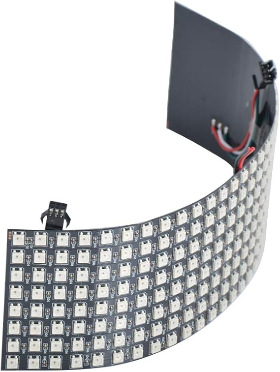 8x32 LED Matrix 256 Pixels WS2812B Digital Flexible LED Panel Individually Addressable Full Dream Color DC5V