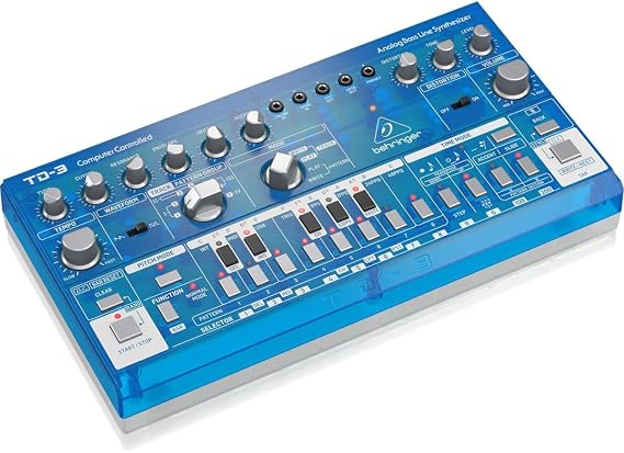 Behringer TD-3-BB Analog Bass Line Synthesizer with VCO, VCF, 16-Step Sequencer, Distortion Effects and 16-Voice Poly Chain
