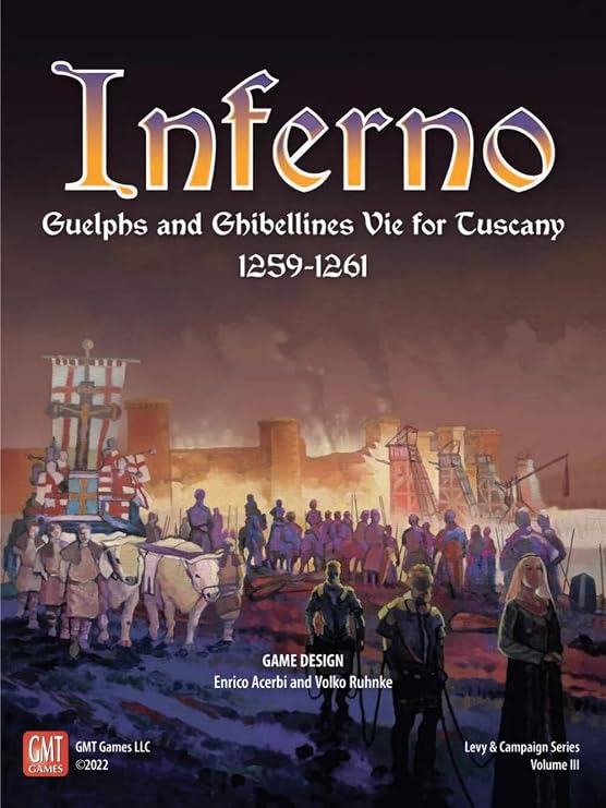 GMT Games Inferno: Guelphs and Ghibellines Vie for Tuscany 1259-1261 GMT 2212 Board Game, 1-6 Players, Ages 14+