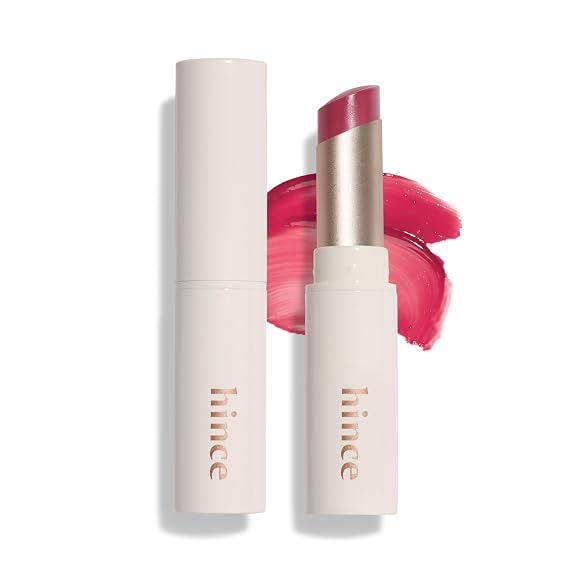 hince Mood Enhancer Lip Glow - Natural Tinted Lip Balm for Healthy Flush of Color, Effortless Swipe for Nourished, Soft Lips, Self Care Gifts for Women, 5.5g (LET ME DEW, LW006)