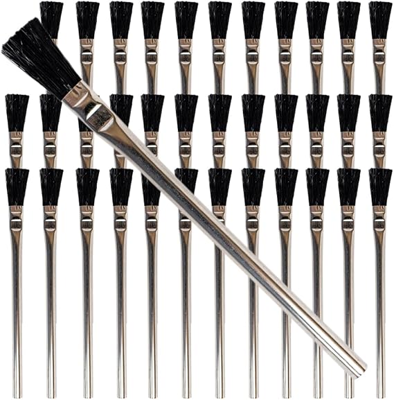 Pro Grade Acid Brushes, 3/8 Inch Flux Brush for Glue & Grease, 36 Count
