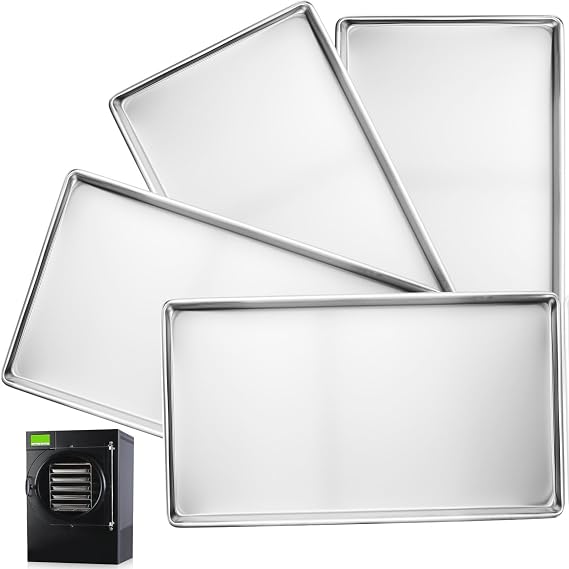 Metal Trays for Harvest Right Freeze Dryer Small, Freeze dryer Small trays for Harvest Right home pro freeze dryer (Small-4pcs)