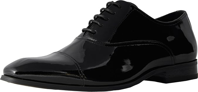 Florsheim Tux Cap Toe Oxford Men's Oxford, 10 3E US, Black